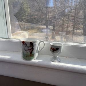 Coffee cup & egg cup